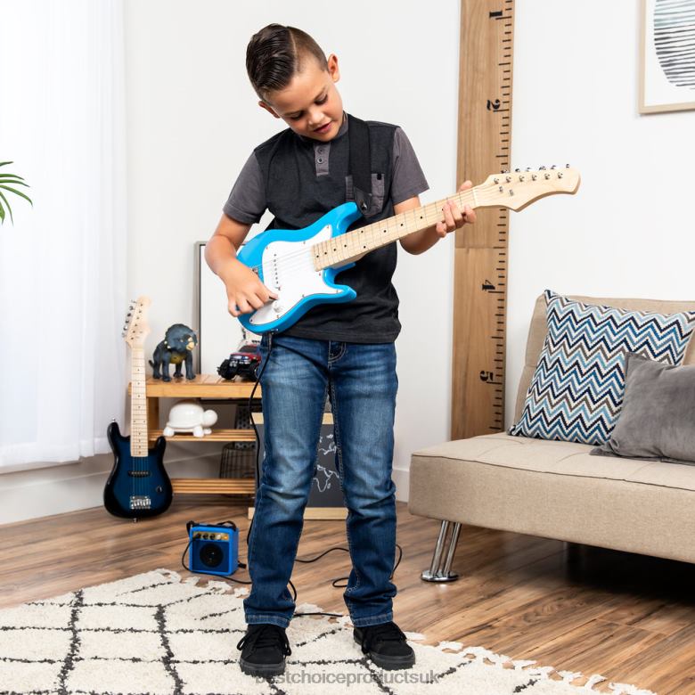 Musical Instruments | Best Choice ProductsKids Electric Guitar Beginner Starter Kit w/ 5W Amplifier N62R1082 Light Blue