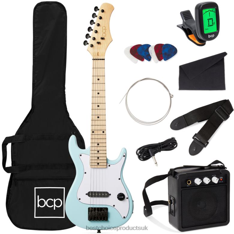 Musical Instruments | Best Choice ProductsKids Electric Guitar Beginner Starter Kit w/ 5W Amplifier N62R1088 Powder Blue