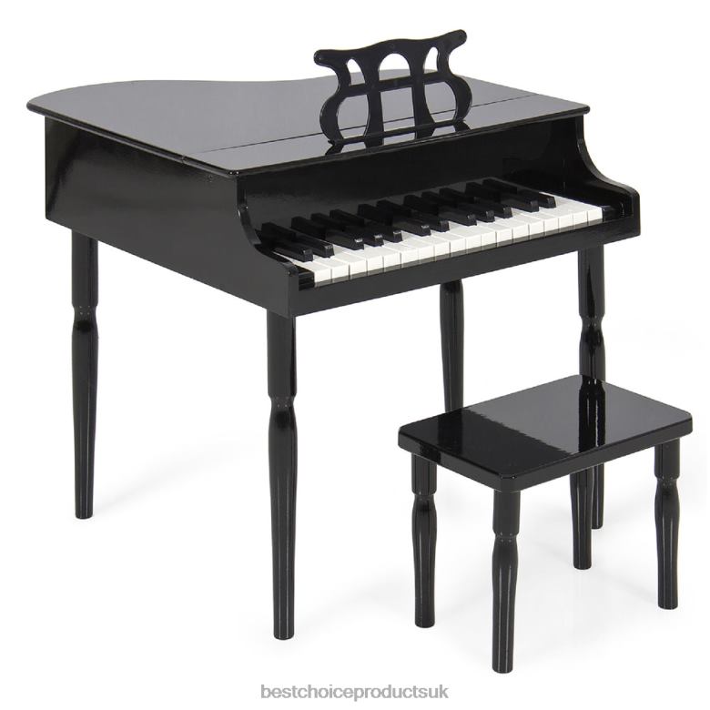 Musical Instruments | Best Choice ProductsKids Mini Wooden Grand Piano w/ Lid, Bench, Music Rack, Song Book, Stickers N62R1123 Black