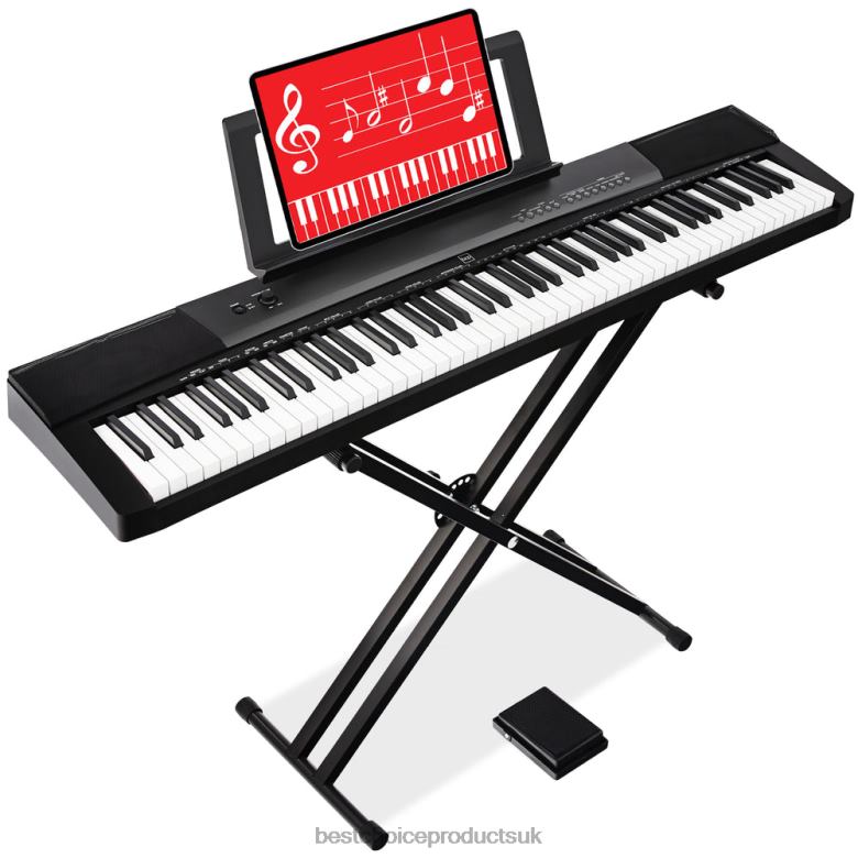 Musical Instruments | Best Choice Products88-Key Digital Piano Set w/ Semi-Weighted Keys, Stand, Sustain Pedal N62R1129 Black