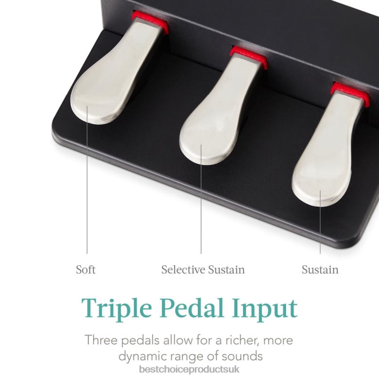 Musical Instruments | Best Choice Products88-Key Weighted Full Size Digital Piano Set w/ U-Stand, 3 Sustain Pedal Unit N62R1148 Black