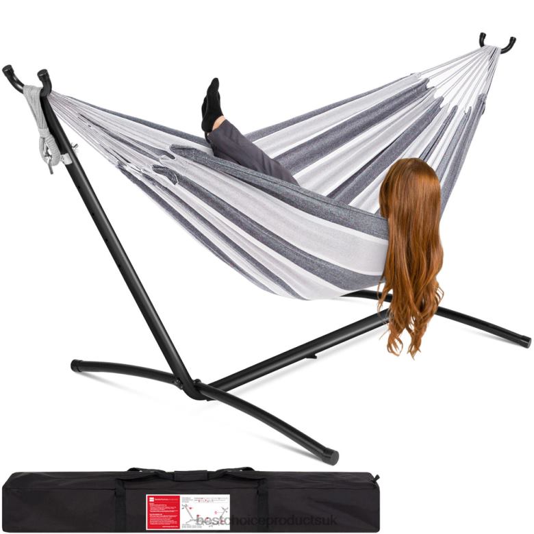 Outdoor Living | Best Choice Products2-Person Brazilian-Style Double Hammock w/ Carrying Bag and Steel Stand N62R874 Steel