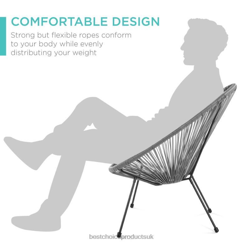 Outdoor Living | Best Choice Products4-Piece All-Weather Acapulco Conversation Set w/ Table, Loveseat N62R912 Gray