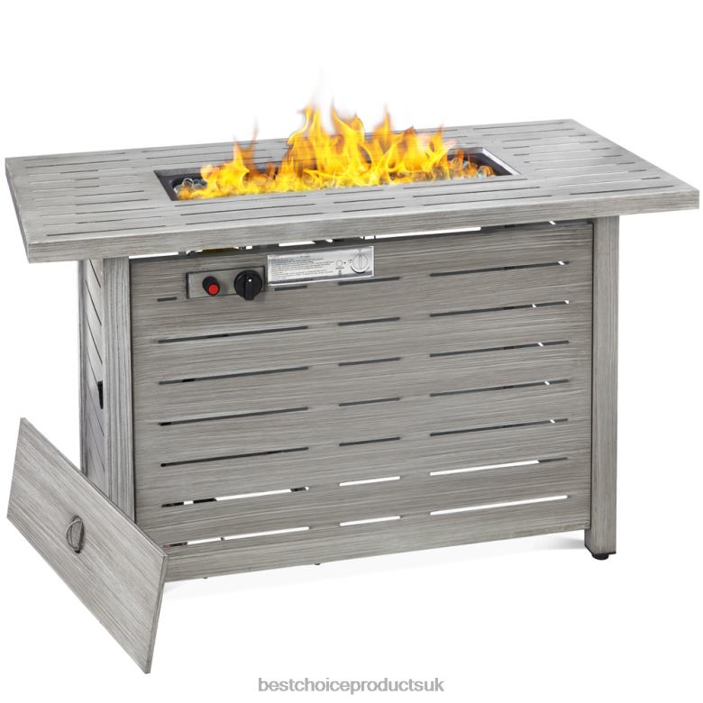 Outdoor Living | Best Choice Products50,000 BTU Steel Propane Gas Fire Pit w/ Auto Ignition N62R854 Gray