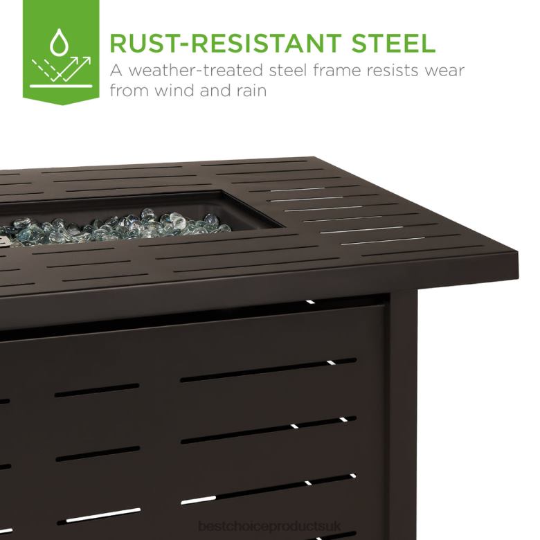 Outdoor Living | Best Choice Products50,000 BTU Steel Propane Gas Fire Pit w/ Auto Ignition N62R855 Dark Brown