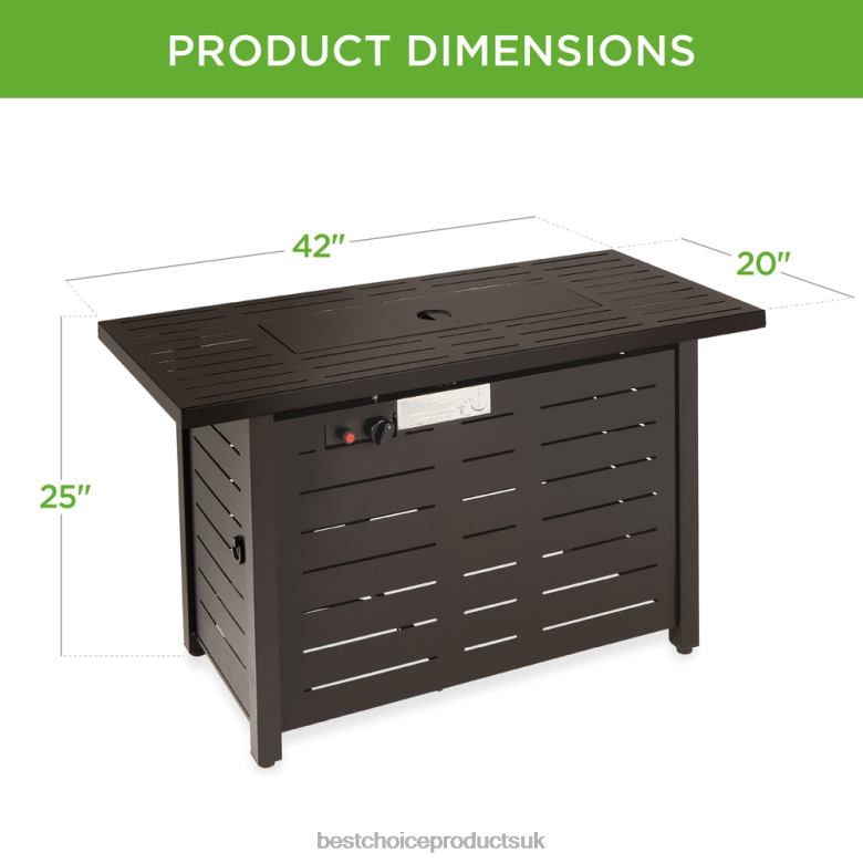 Outdoor Living | Best Choice Products50,000 BTU Steel Propane Gas Fire Pit w/ Auto Ignition N62R855 Dark Brown