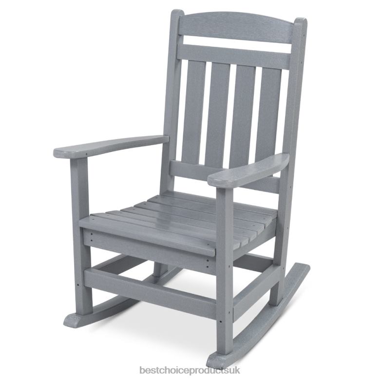 Outdoor Living | Best Choice ProductsAll-Weather Indoor Outdoor Porch Rocking Chair w/ 300lb Weight Capacity N62R1317 Gray