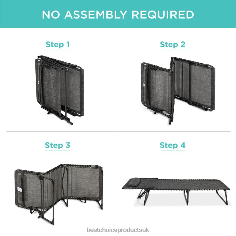 Outdoor Living | Best Choice ProductsPortable Patio Chaise Lounge Chair Outdoor Recliner w/ Pillow N62R830 Gray