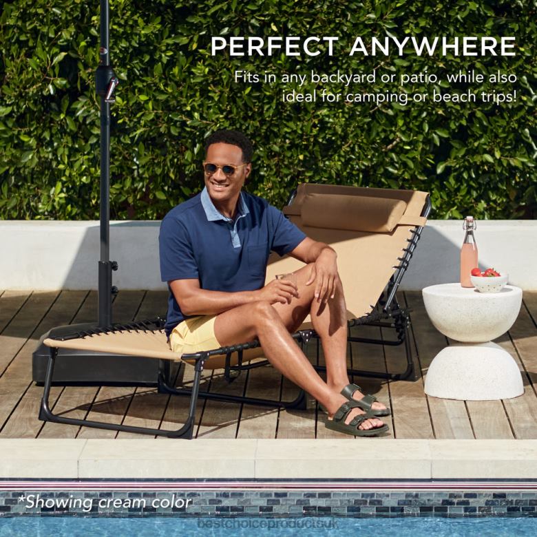 Outdoor Living | Best Choice ProductsPortable Patio Chaise Lounge Chair Outdoor Recliner w/ Pillow N62R830 Gray