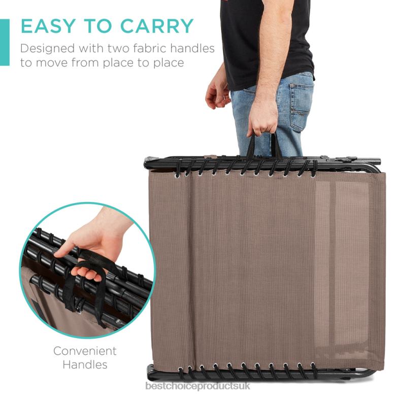 Outdoor Living | Best Choice ProductsPortable Patio Chaise Lounge Chair Outdoor Recliner w/ Pillow N62R833 Warm Taupe