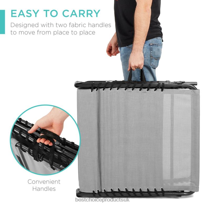 Outdoor Living | Best Choice ProductsPortable Patio Chaise Lounge Chair Outdoor Recliner w/ Pillow N62R837 Fog Gray