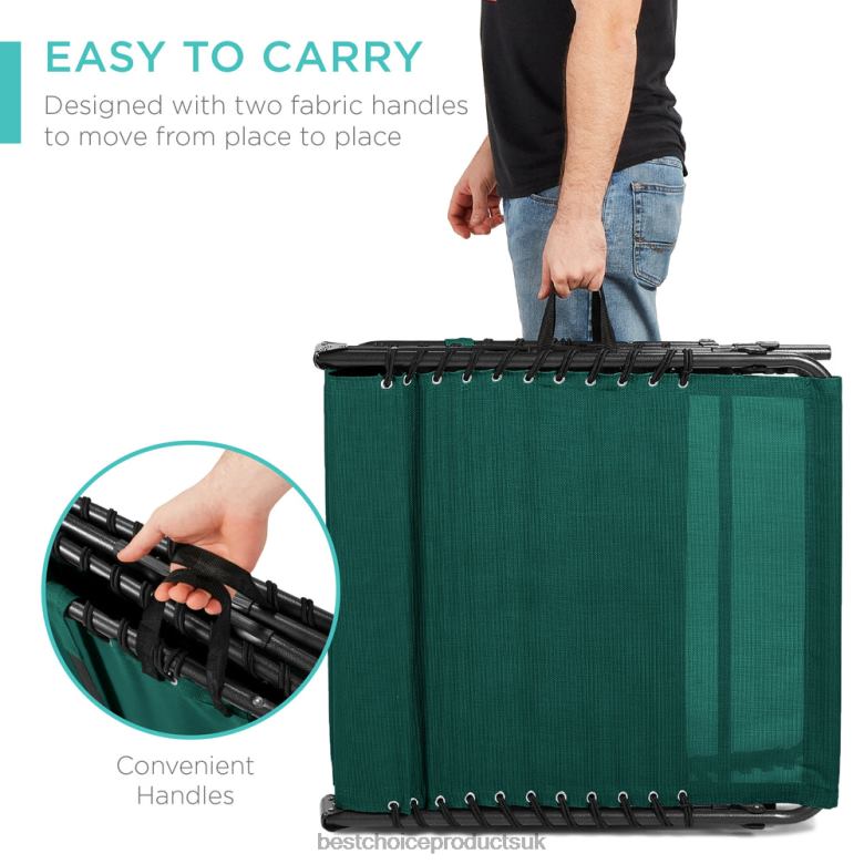 Outdoor Living | Best Choice ProductsPortable Patio Chaise Lounge Chair Outdoor Recliner w/ Pillow N62R839 Forest Green