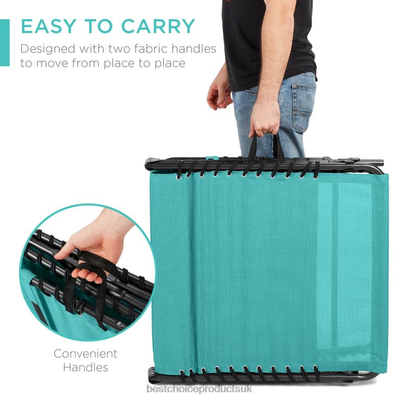 Outdoor Living | Best Choice ProductsPortable Patio Chaise Lounge Chair Outdoor Recliner w/ Pillow N62R840 Teal