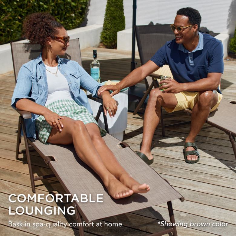 Outdoor Living | Best Choice ProductsSet of 2 Outdoor Patio Chaise Recliner Lounge Chairs w/ Rust-Resistant Frame N62R825 Gray