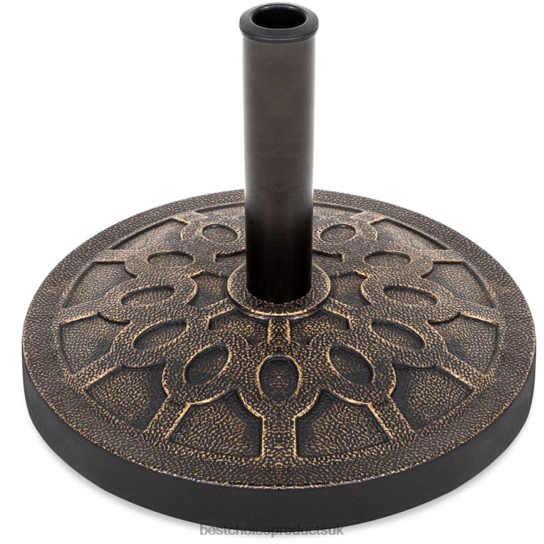 Outdoor Living | Best Choice Products18in Round Patio Umbrella Base Stand w/ Rustic Finish N62R926 Bronze
