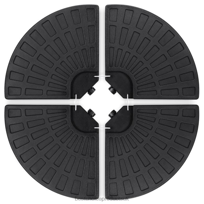 Outdoor Living | Best Choice Products4-Piece Cantilever Offset Patio Umbrella Base Stand w/ Carry Handles N62R911 Black