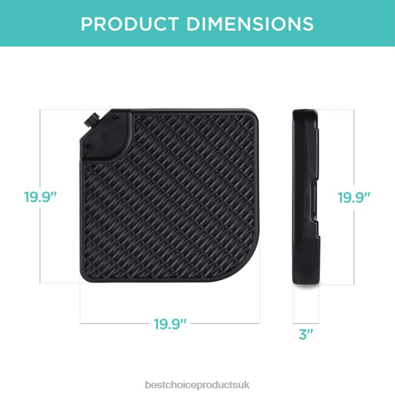 Outdoor Living | Best Choice Products4-Piece Cantilever Offset Patio Umbrella Stand Square Base Plate Set N62R915 Black Faux Wicker