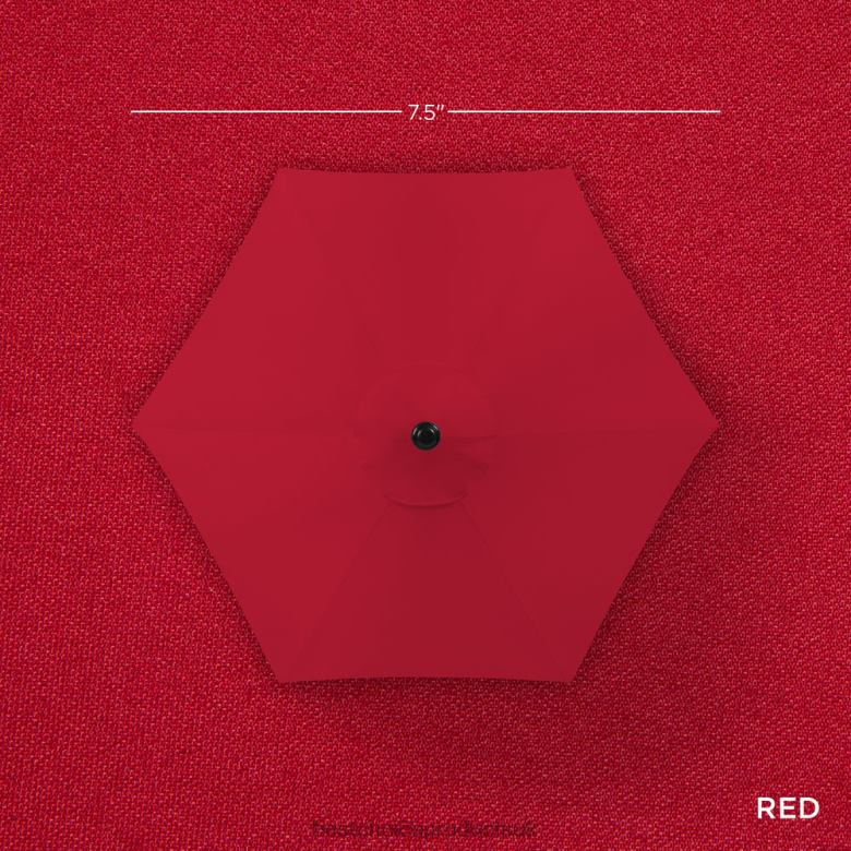 Outdoor Living | Best Choice ProductsOutdoor Solar Patio Umbrella w/ Push Button Tilt, Crank Lift N62R860 Red