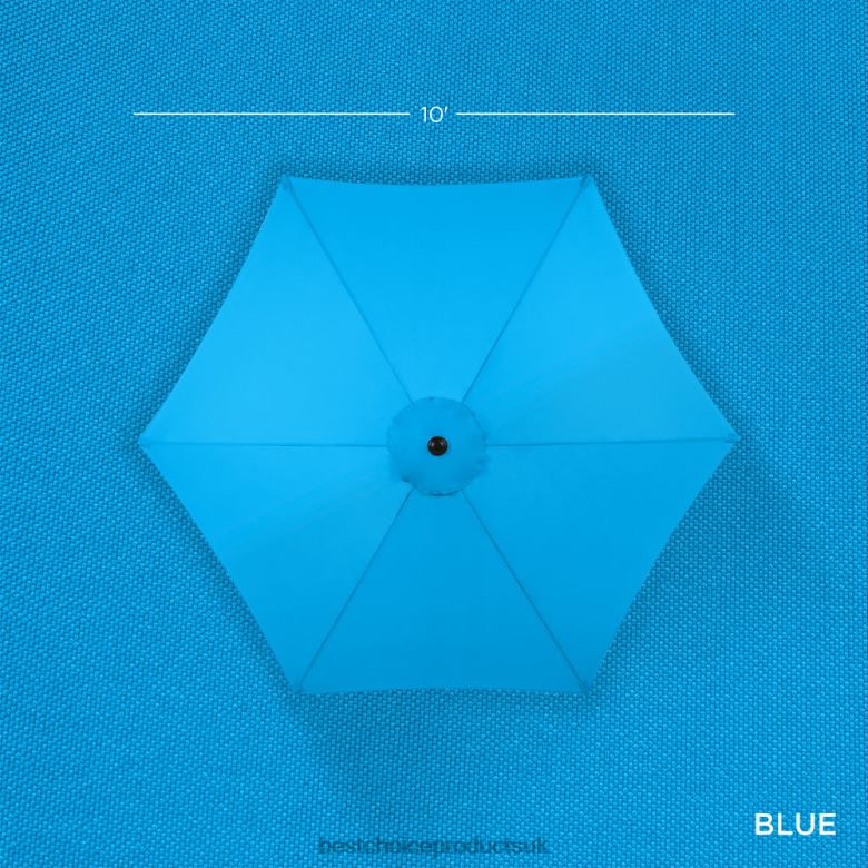 Outdoor Living | Best Choice ProductsOutdoor Steel Market Patio Umbrella Decoration w/ Tilt, Crank Lift N62R1369 Sky Blue