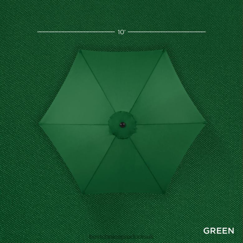 Outdoor Living | Best Choice ProductsOutdoor Steel Market Patio Umbrella Decoration w/ Tilt, Crank Lift N62R1371 Green