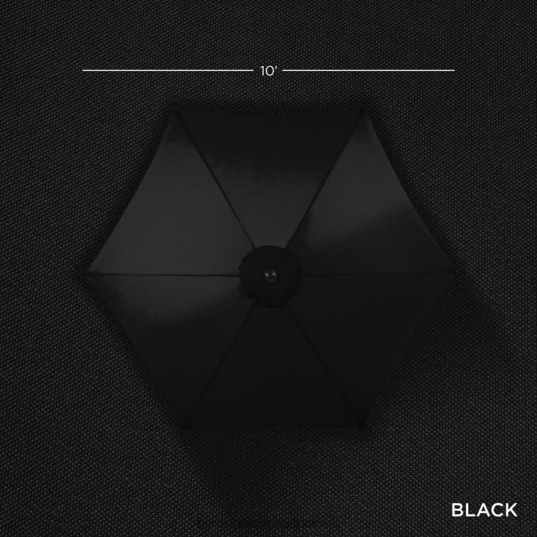 Outdoor Living | Best Choice ProductsOutdoor Steel Market Patio Umbrella Decoration w/ Tilt, Crank Lift N62R1375 Black