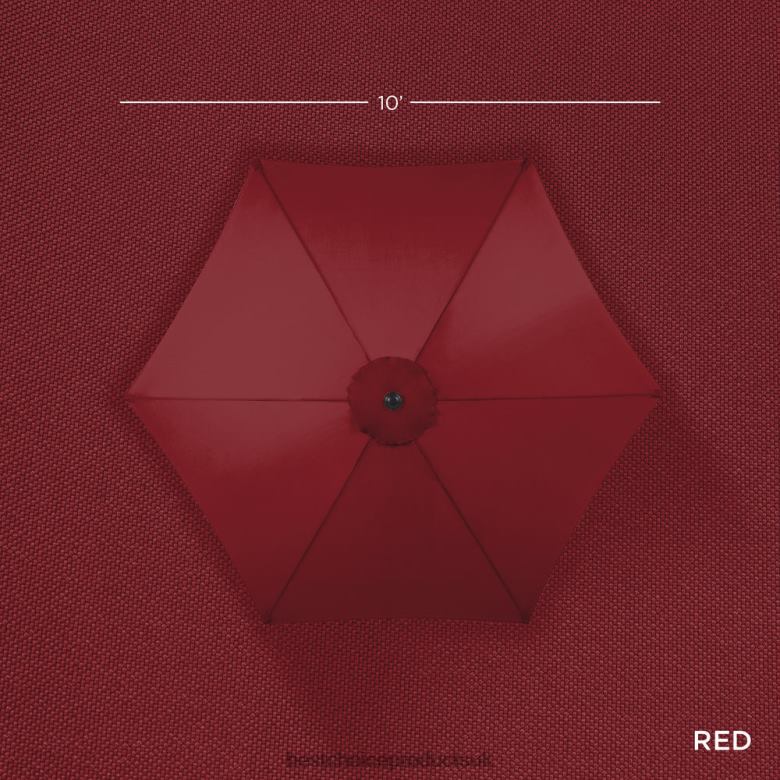 Outdoor Living | Best Choice ProductsOutdoor Steel Market Patio Umbrella Decoration w/ Tilt, Crank Lift N62R1381 Red