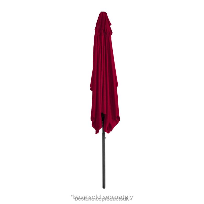 Outdoor Living | Best Choice ProductsRectangular Patio Umbrella w/ Easy Crank, UV-Resistant Fabric N62R1423 Burgundy