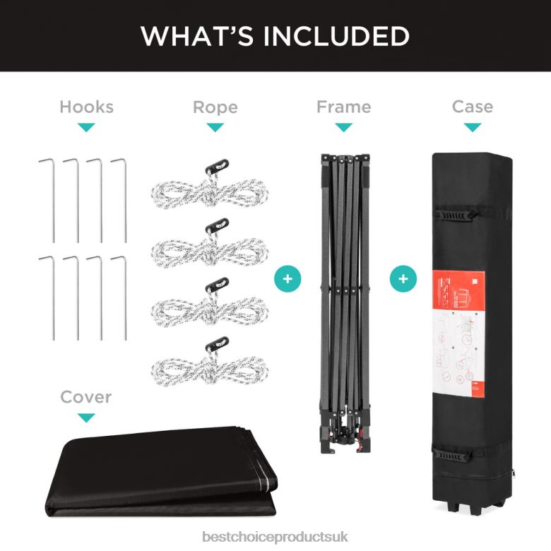 Outdoor Living | Best Choice ProductsOne-Person Setup Instant Pop Up Canopy w/ Wheeled Bag N62R1050 Black