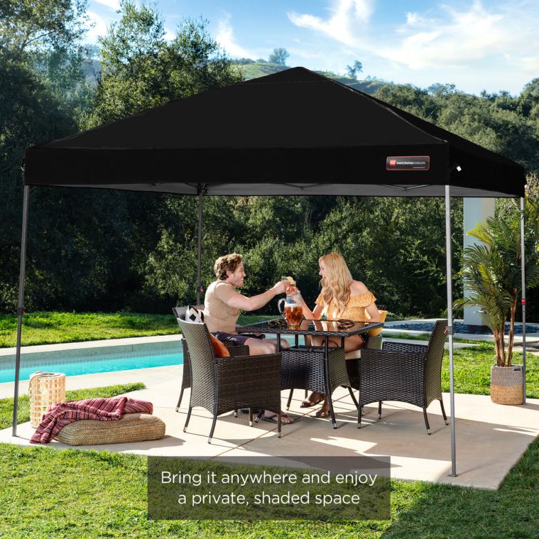 Outdoor Living | Best Choice ProductsOne-Person Setup Instant Pop Up Canopy w/ Wheeled Bag N62R1050 Black