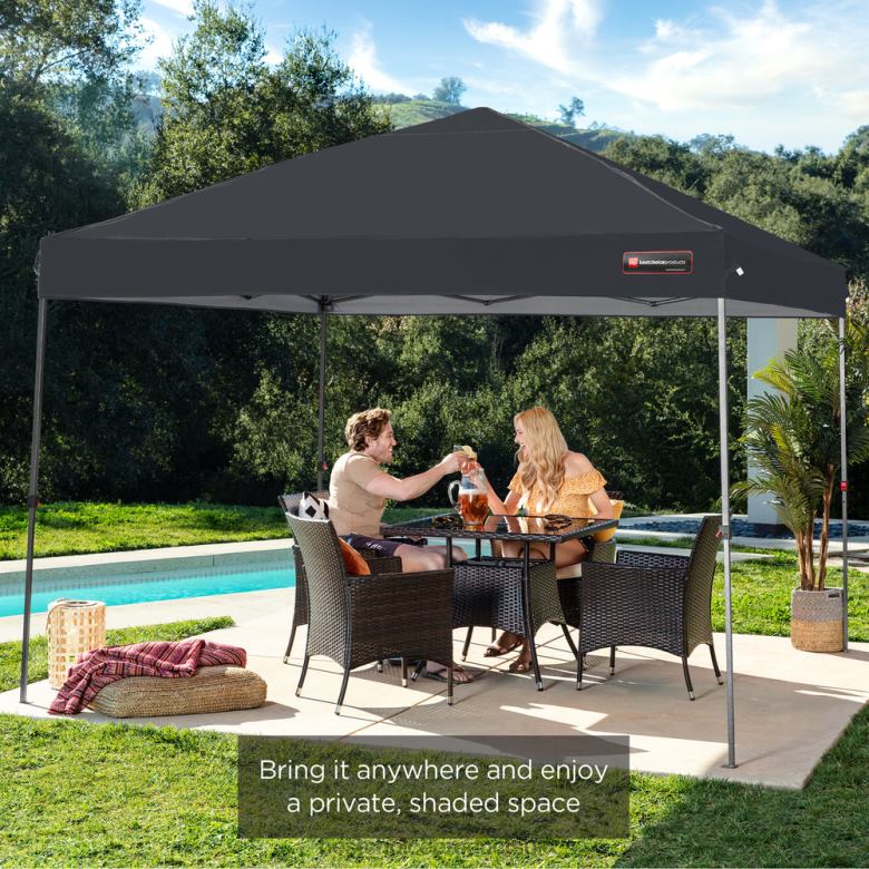 Outdoor Living | Best Choice ProductsOne-Person Setup Instant Pop Up Canopy w/ Wheeled Bag N62R1051 Gray