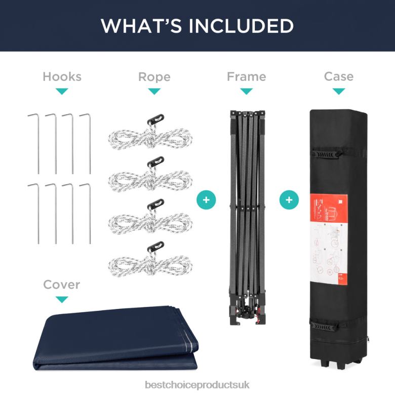 Outdoor Living | Best Choice ProductsOne-Person Setup Instant Pop Up Canopy w/ Wheeled Bag N62R1052 Blue