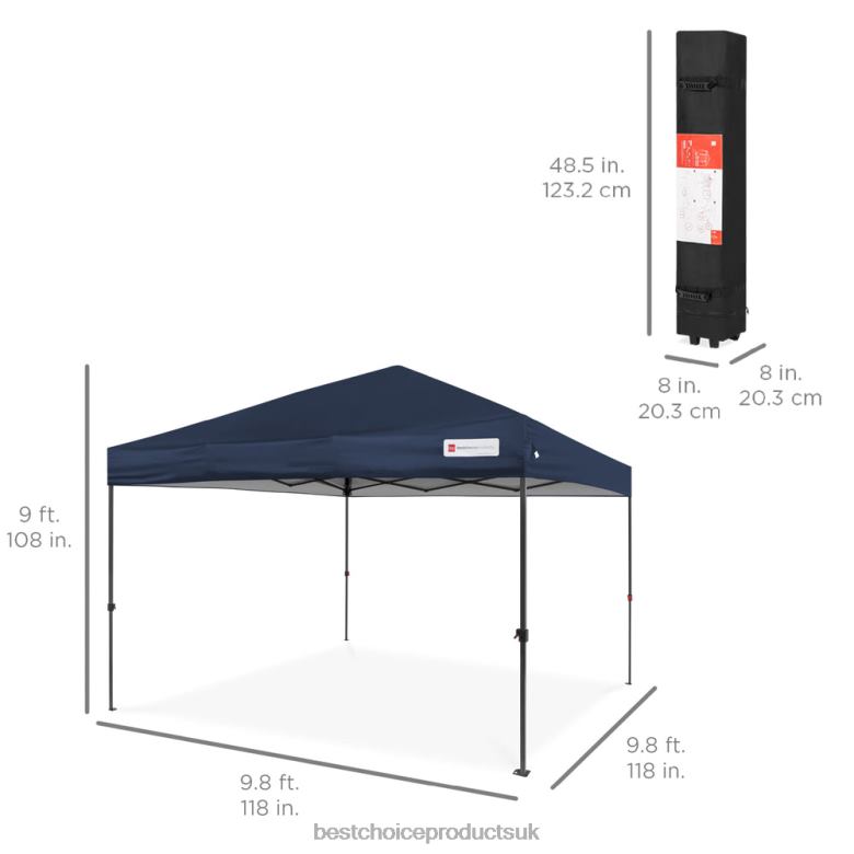 Outdoor Living | Best Choice ProductsOne-Person Setup Instant Pop Up Canopy w/ Wheeled Bag N62R1052 Blue