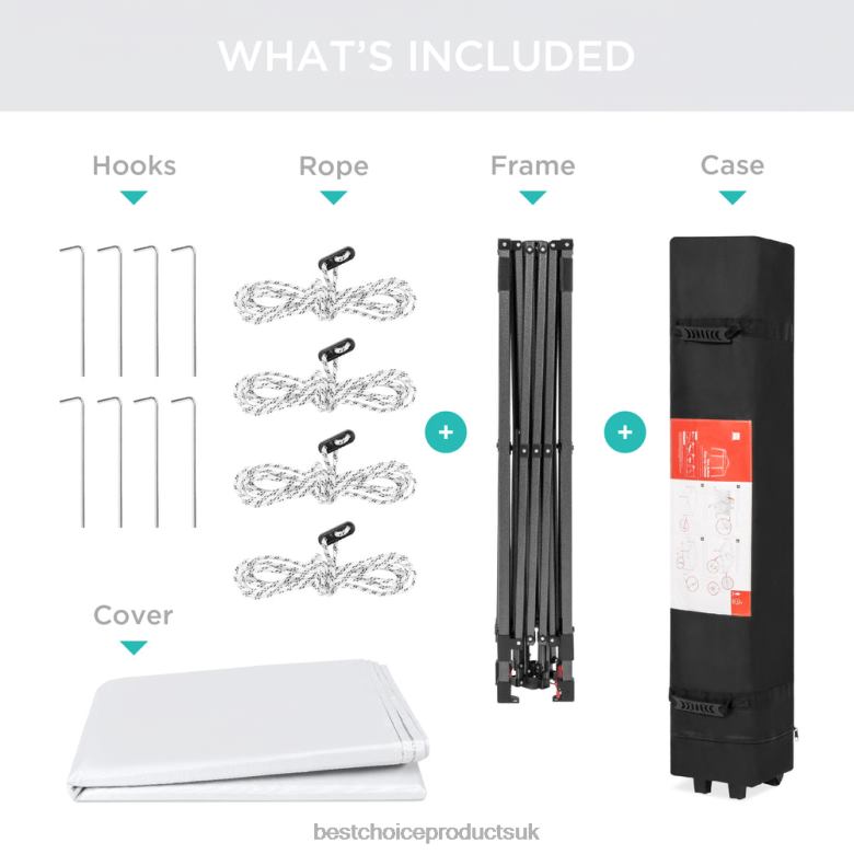 Outdoor Living | Best Choice ProductsOne-Person Setup Instant Pop Up Canopy w/ Wheeled Bag N62R1054 White