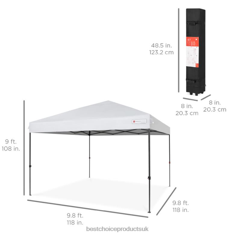 Outdoor Living | Best Choice ProductsOne-Person Setup Instant Pop Up Canopy w/ Wheeled Bag N62R1054 White