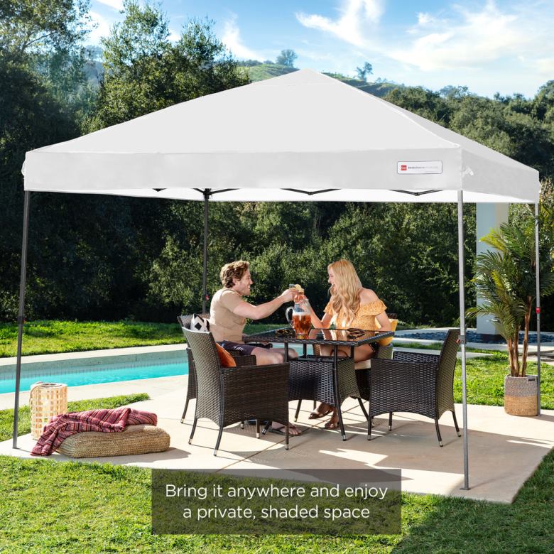 Outdoor Living | Best Choice ProductsOne-Person Setup Instant Pop Up Canopy w/ Wheeled Bag N62R1054 White