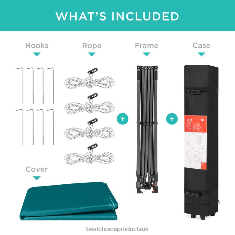 Outdoor Living | Best Choice ProductsOne-Person Setup Instant Pop Up Canopy w/ Wheeled Bag N62R1057 Cerulean