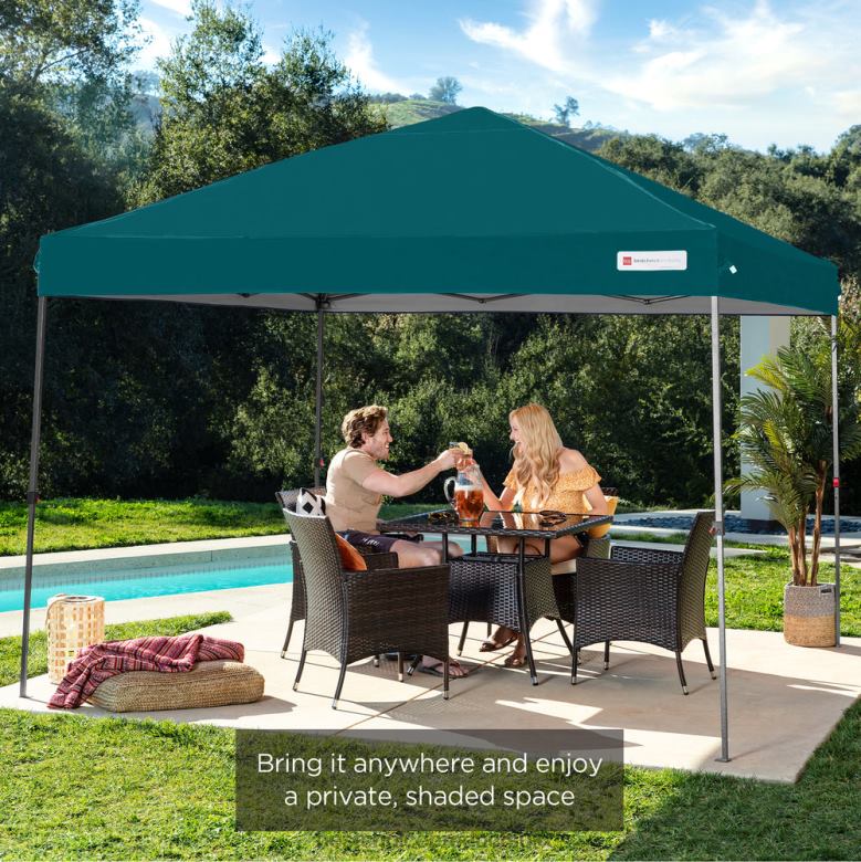 Outdoor Living | Best Choice ProductsOne-Person Setup Instant Pop Up Canopy w/ Wheeled Bag N62R1057 Cerulean