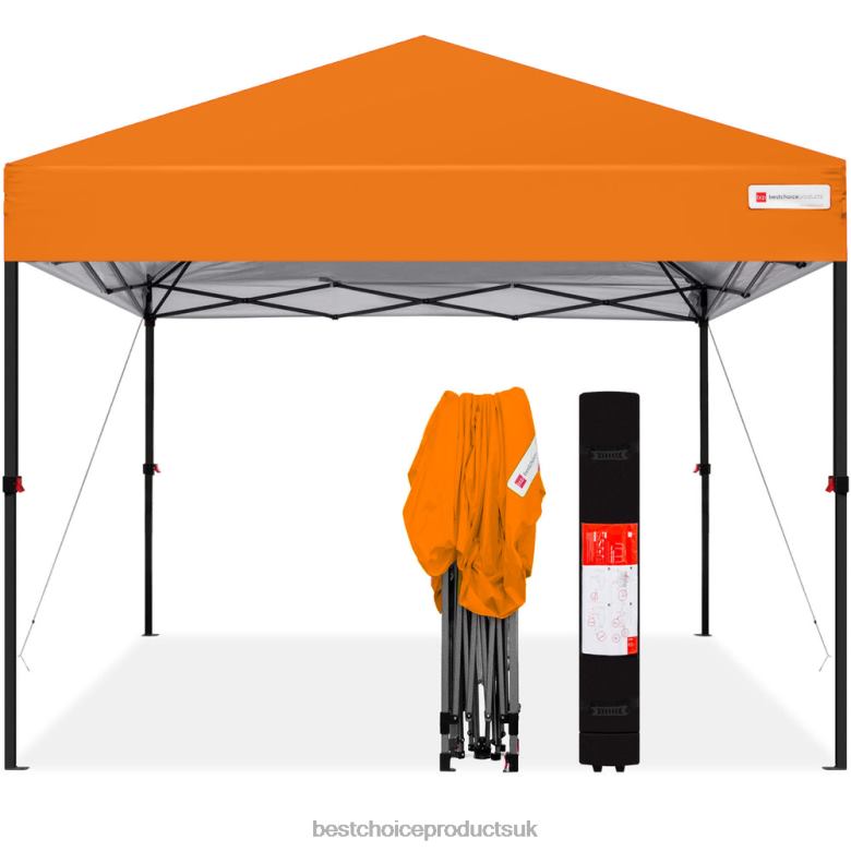 Outdoor Living | Best Choice ProductsOne-Person Setup Instant Pop Up Canopy w/ Wheeled Bag N62R1058 Orange