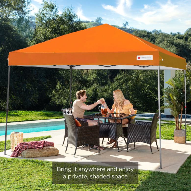 Outdoor Living | Best Choice ProductsOne-Person Setup Instant Pop Up Canopy w/ Wheeled Bag N62R1058 Orange