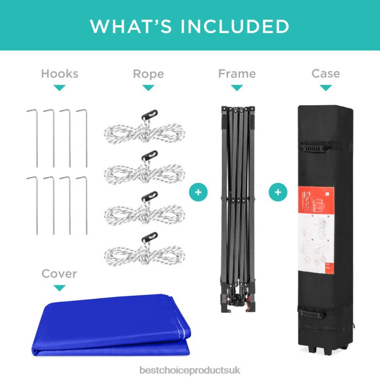 Outdoor Living | Best Choice ProductsOne-Person Setup Instant Pop Up Canopy w/ Wheeled Bag N62R1060 Resort Blue