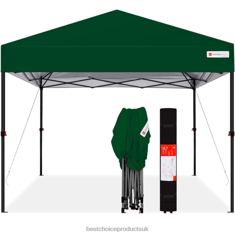 Outdoor Living | Best Choice ProductsOne-Person Setup Instant Pop Up Canopy w/ Wheeled Bag N62R1061 Forest Green