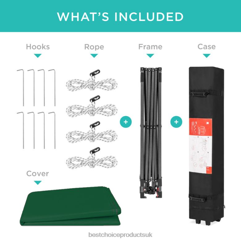 Outdoor Living | Best Choice ProductsOne-Person Setup Instant Pop Up Canopy w/ Wheeled Bag N62R1061 Forest Green