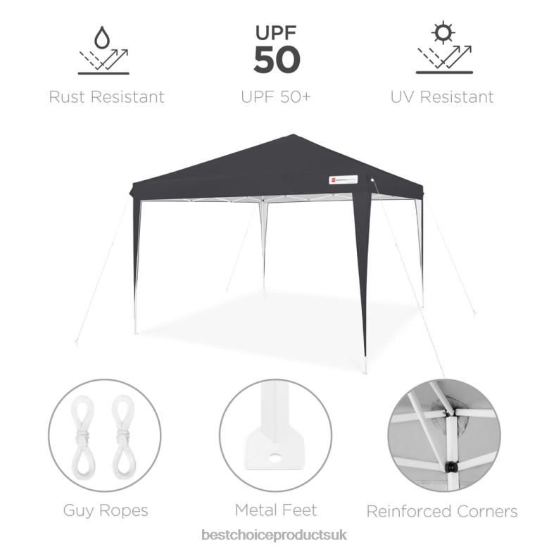 Outdoor Living | Best Choice ProductsOutdoor Portable Pop Up Canopy Tent w/ Carrying Case, 10x10ft N62R1152 Black