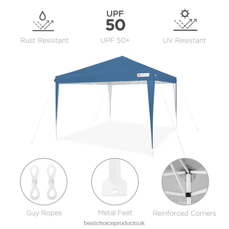 Outdoor Living | Best Choice ProductsOutdoor Portable Pop Up Canopy Tent w/ Carrying Case, 10x10ft N62R1153 Blue
