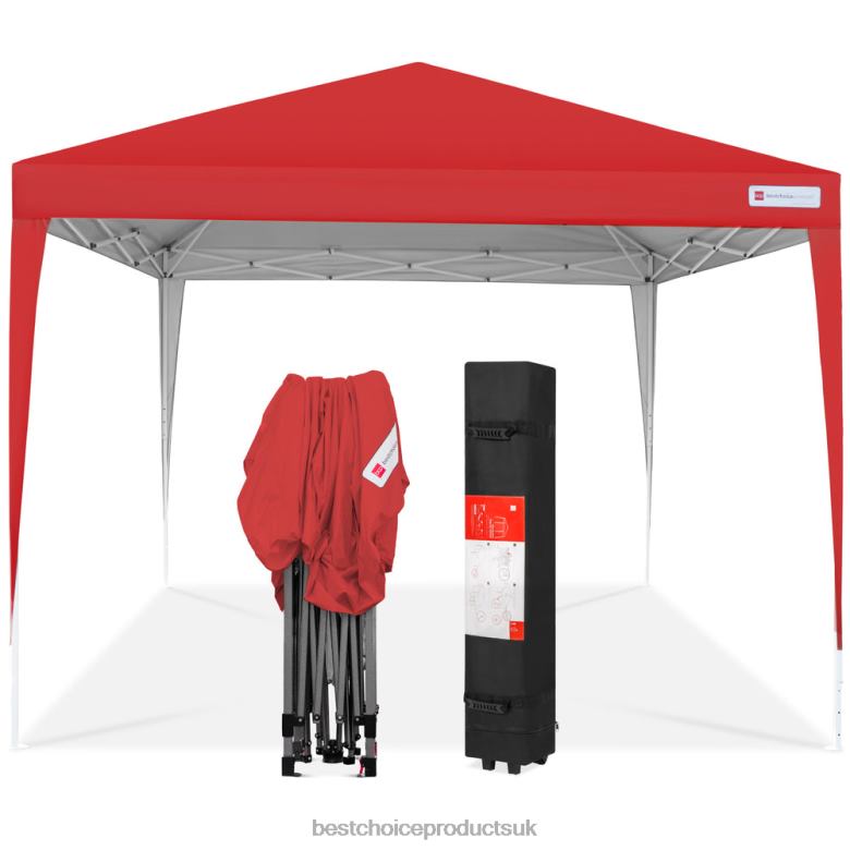 Outdoor Living | Best Choice ProductsOutdoor Portable Pop Up Canopy Tent w/ Carrying Case, 10x10ft N62R1154 Red