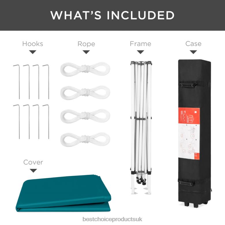 Outdoor Living | Best Choice ProductsOutdoor Portable Pop Up Canopy Tent w/ Carrying Case, 10x10ft N62R1158 Cerulean