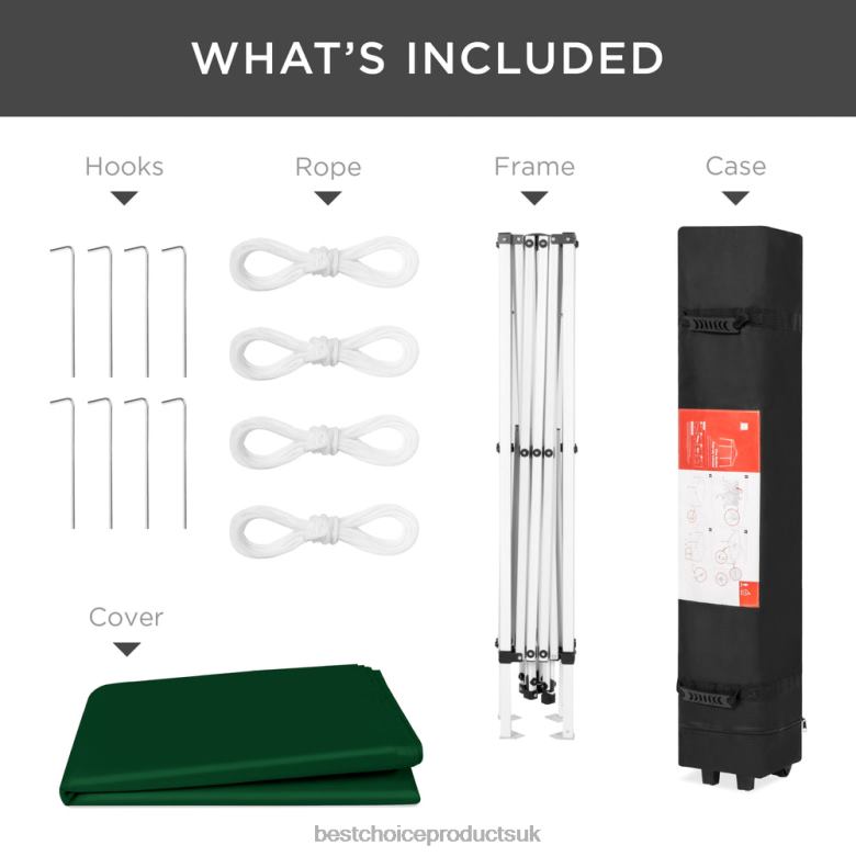 Outdoor Living | Best Choice ProductsOutdoor Portable Pop Up Canopy Tent w/ Carrying Case, 10x10ft N62R1159 Forest Green