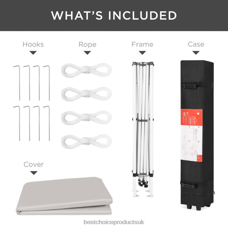 Outdoor Living | Best Choice ProductsOutdoor Portable Pop Up Canopy Tent w/ Carrying Case, 10x10ft N62R1160 Light Gray