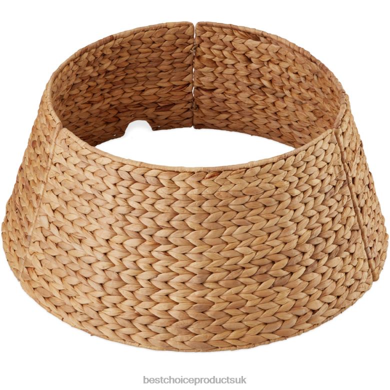 Seasonal Best Choice ProductsWoven Hyacinth Christmas Holiday Tree Collar N62R84 Natural