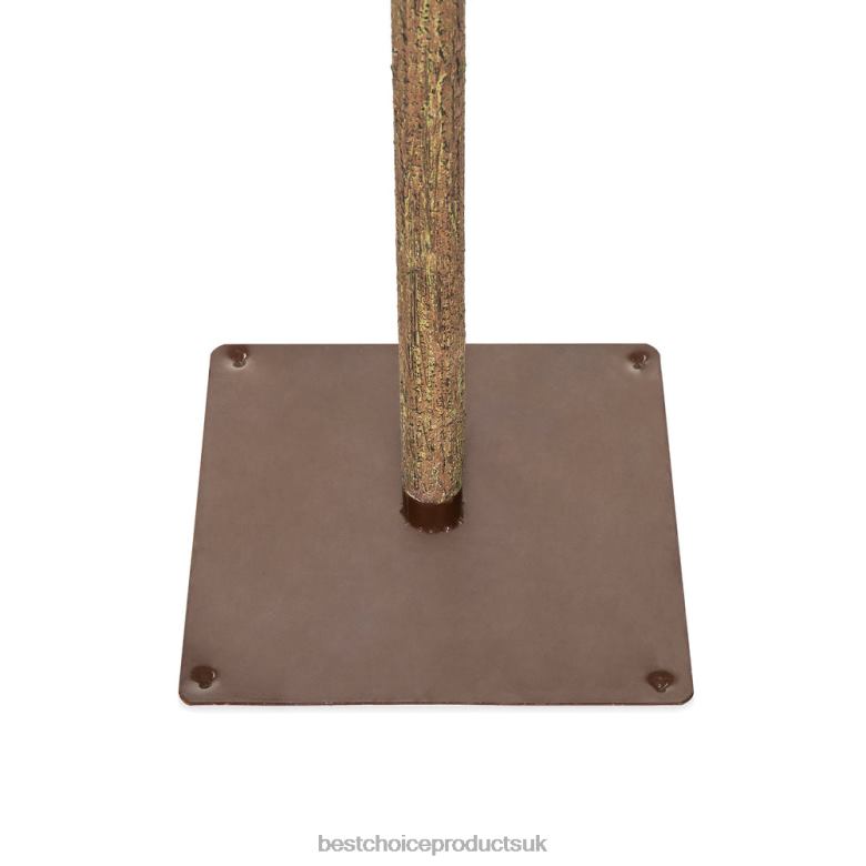 Seasonal Best Choice ProductsPre-Lit Snow Flocked Alpine Slim Pencil Christmas Tree w/ LED Lights, Stand N62R159 Beauty